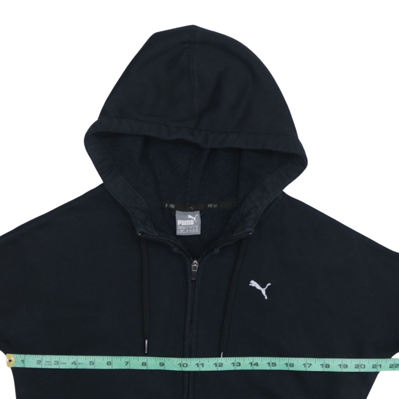 Womens UK Size 10 PUMA Black Full Zip Hoodie