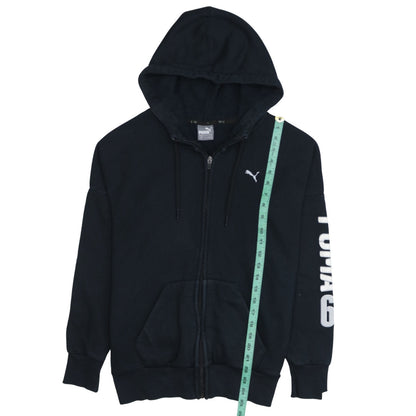 Womens UK Size 10 PUMA Black Full Zip Hoodie