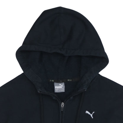 Womens UK Size 10 PUMA Black Full Zip Hoodie