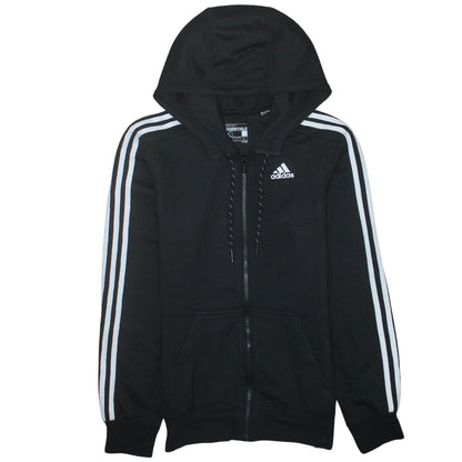 Mens UK Size XS adidas Black Full Zip Hoodie