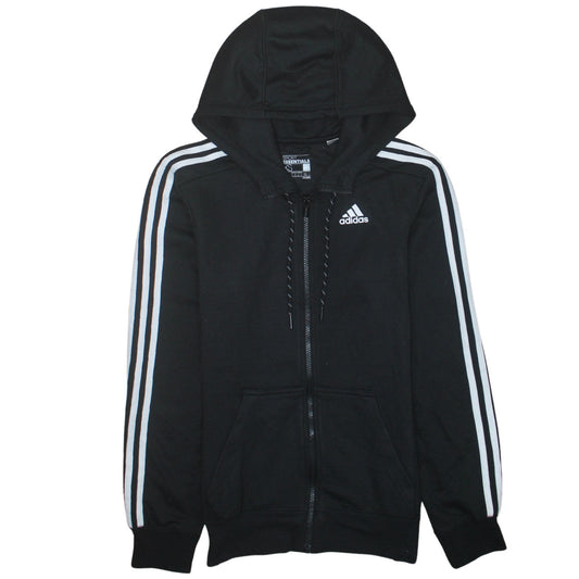Mens UK Size XS adidas Black Full Zip Hoodie