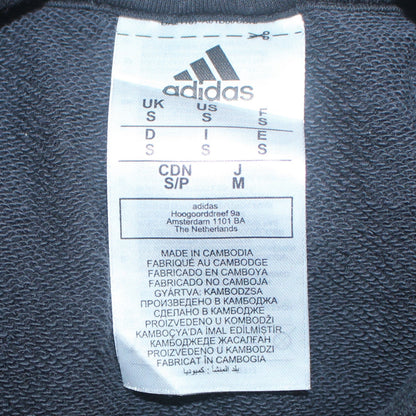 Mens UK Size S adidas Black Pullover Hoodie