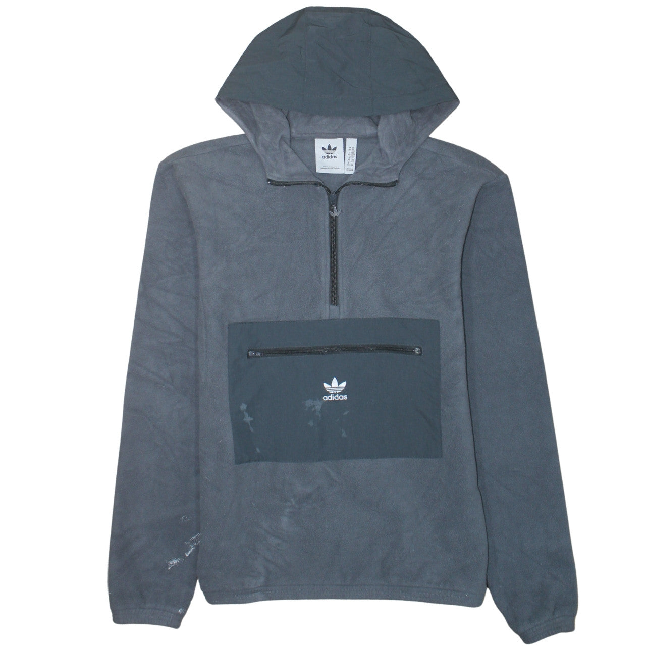 Mens UK Size XS adidas Grey Pullover Hoodie