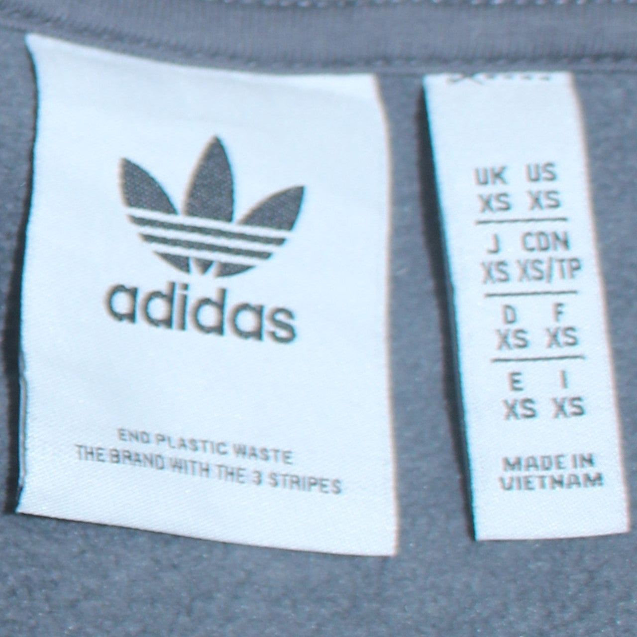 Mens UK Size XS adidas Grey Pullover Hoodie