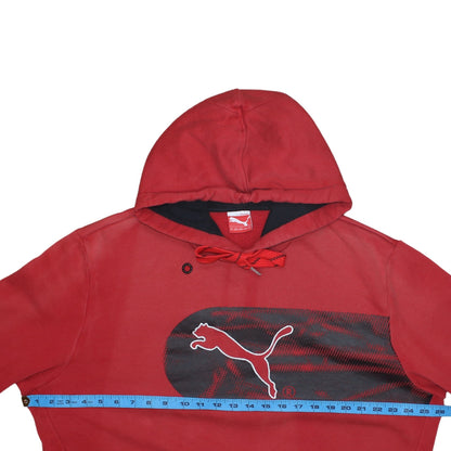 Mens UK Size XL PUMA Red Pullover Hoodie