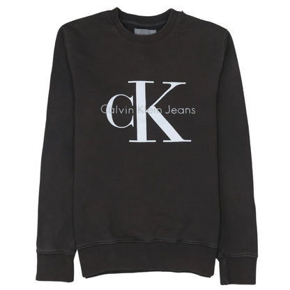 Mens UK Size XS Calvin Klein Jeans Black Pullover Sweatshirt