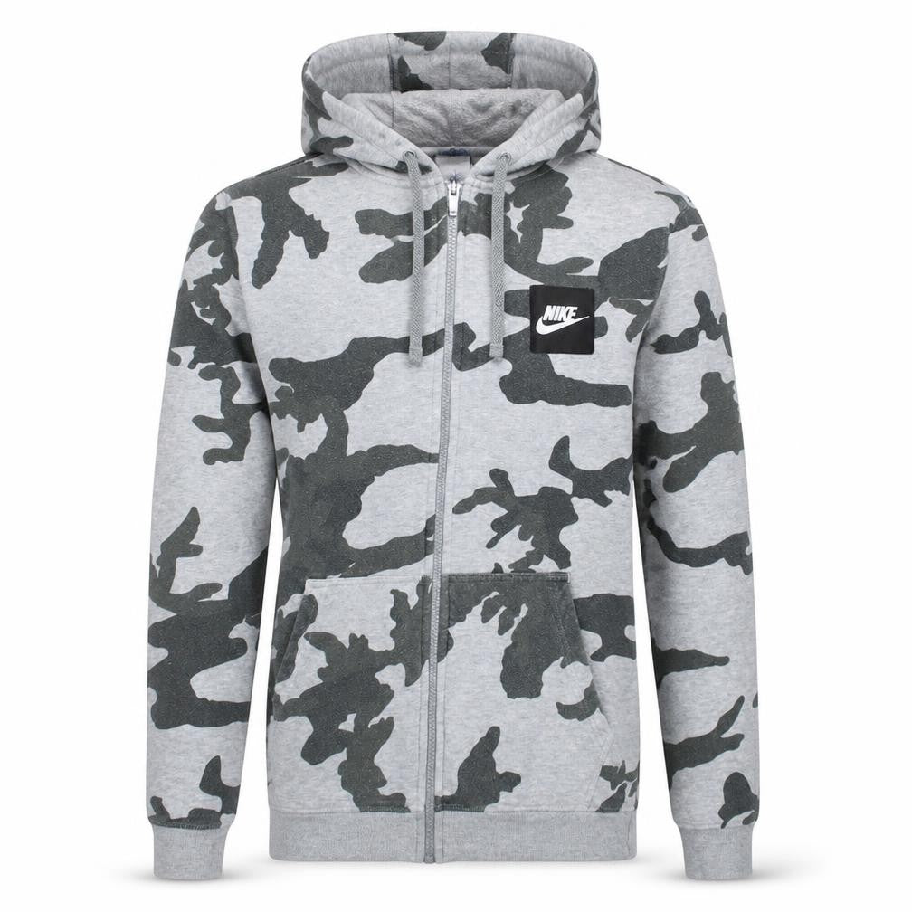 Mens UK Size S Nike Grey Full Zip Hoodie