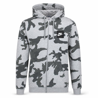 Mens UK Size S Nike Grey Full Zip Hoodie