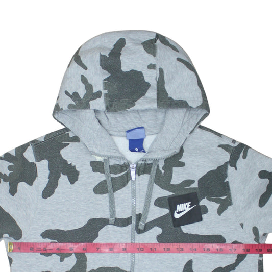 Mens UK Size S Nike Grey Full Zip Hoodie