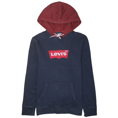 Mens UK Size M Levi's Blue Pullover Hoodie