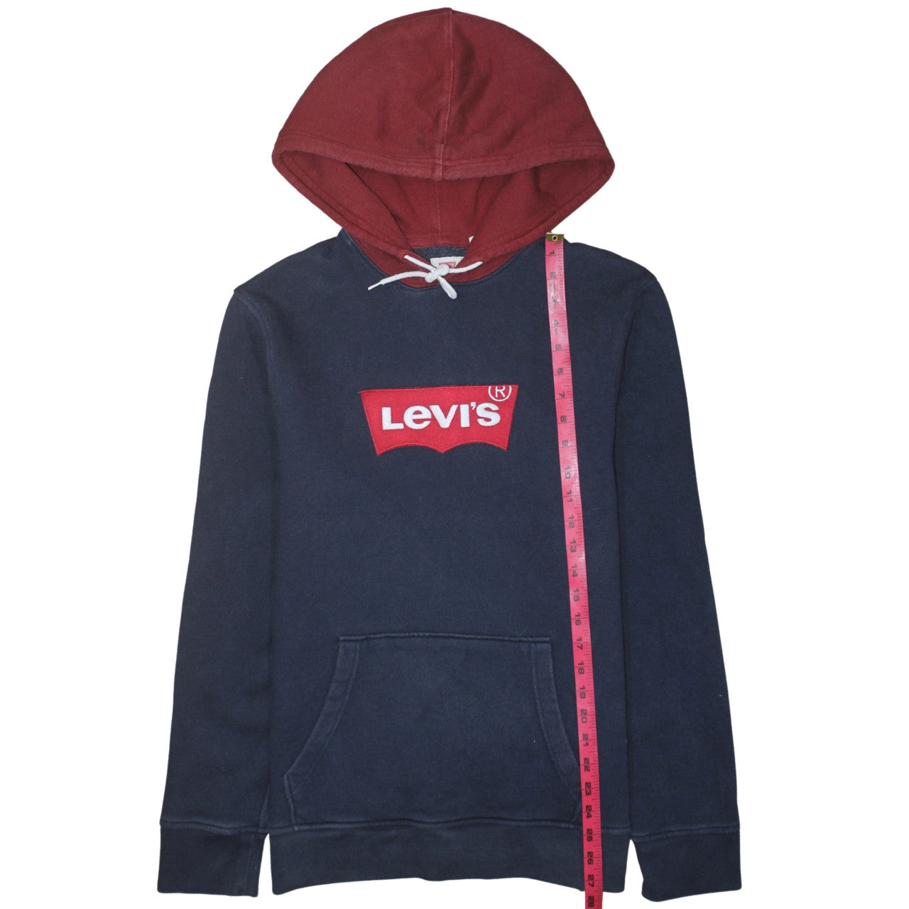 Mens UK Size M Levi's Blue Pullover Hoodie