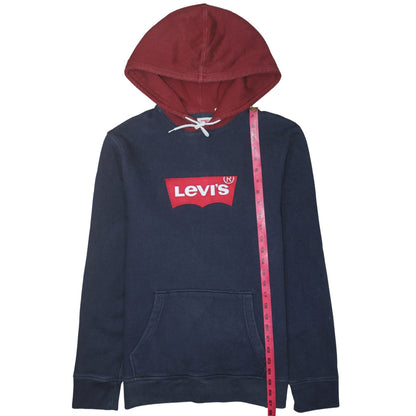 Mens UK Size M Levi's Blue Pullover Hoodie