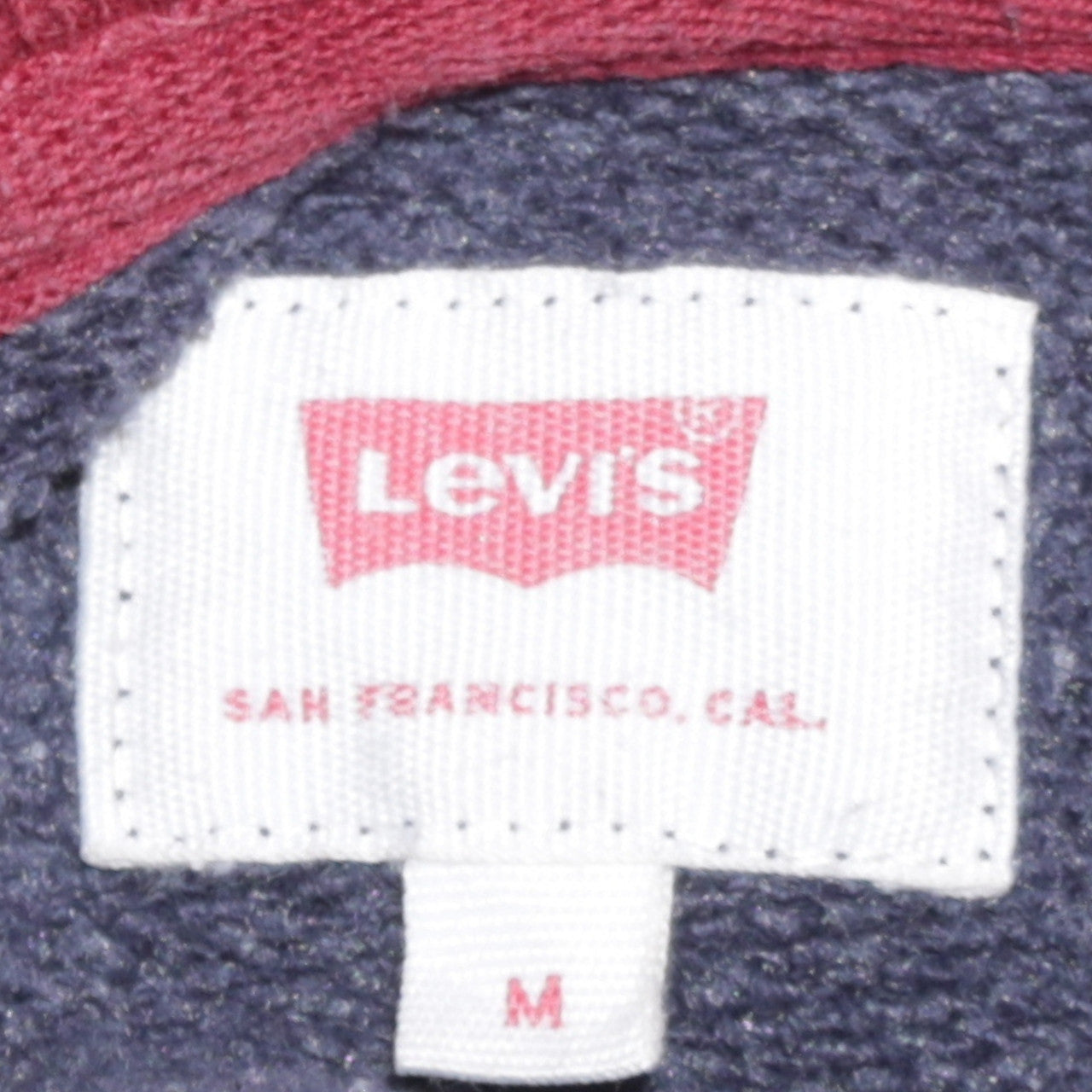 Mens UK Size M Levi's Blue Pullover Hoodie