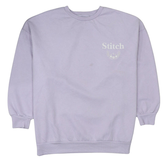 Womens UK Size L Disney Purple Pullover Sweatshirt