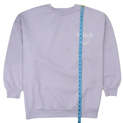 Womens UK Size L Disney Purple Pullover Sweatshirt