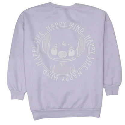 Womens UK Size L Disney Purple Pullover Sweatshirt