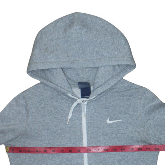 Mens UK Size S Nike Grey Full Zip Hoodie