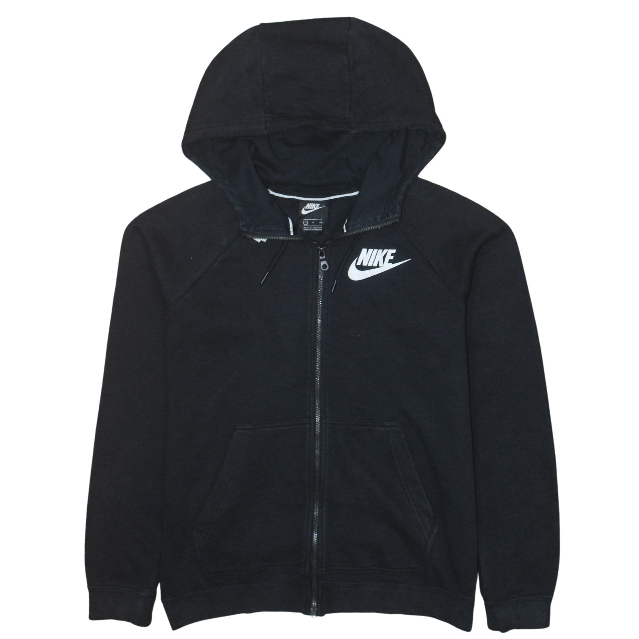Mens UK Size S Nike Black Full Zip Hoodie