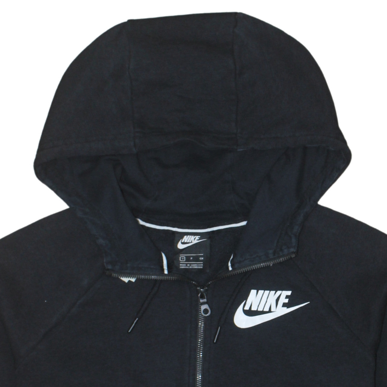 Mens UK Size S Nike Black Full Zip Hoodie