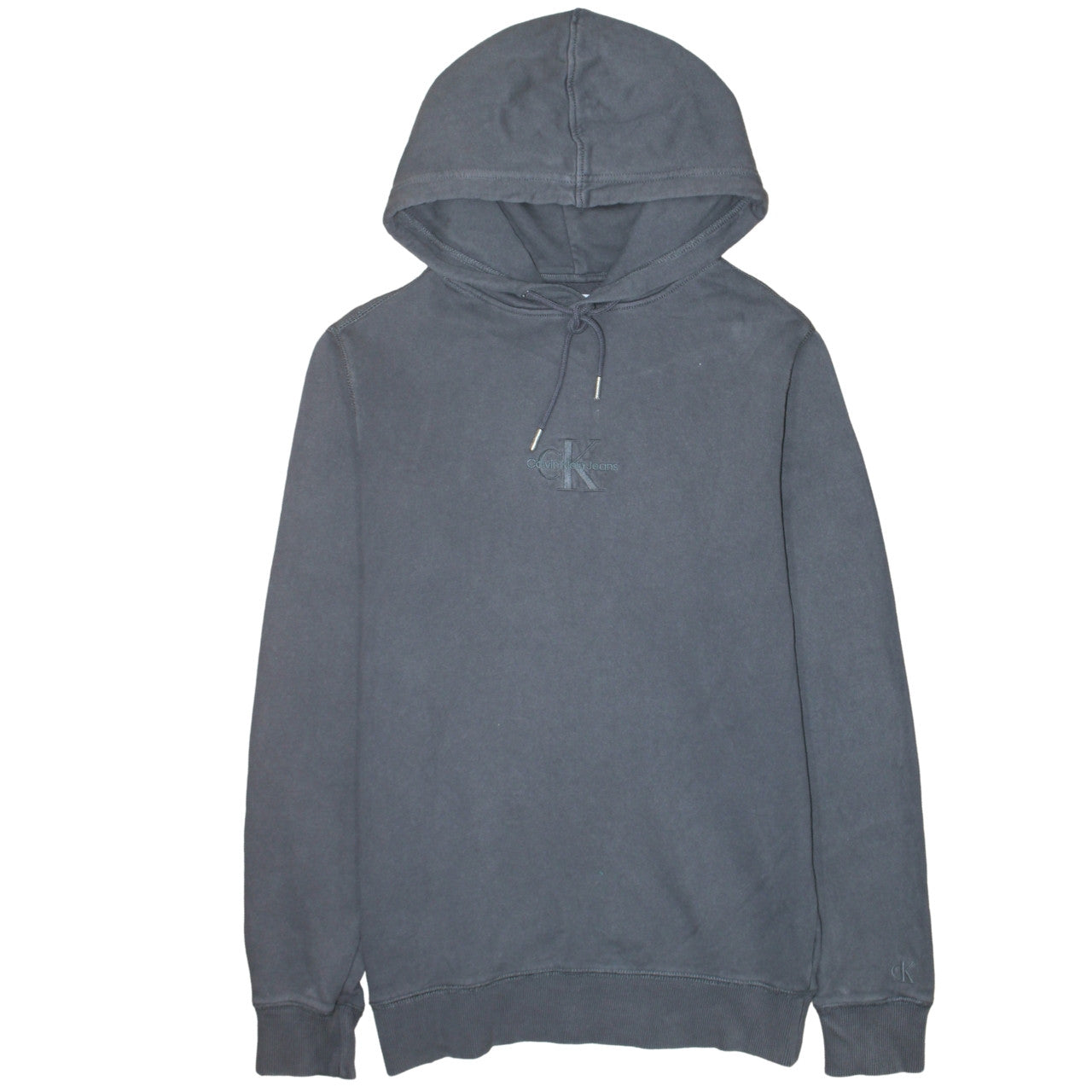 Mens UK Size S Calvin Klein Jeans Grey Pullover Hoodie
