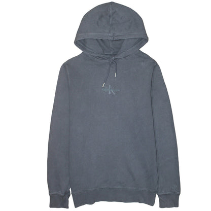 Mens UK Size S Calvin Klein Jeans Grey Pullover Hoodie