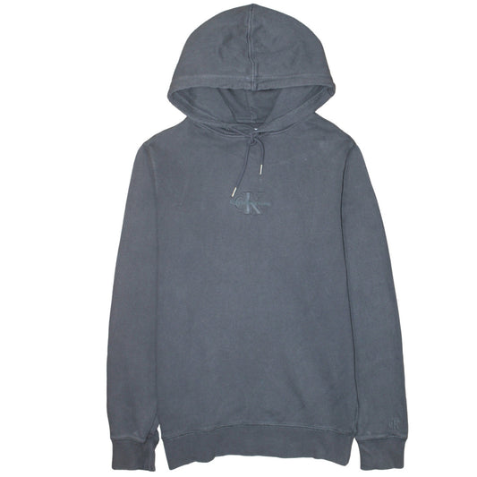 Mens UK Size S Calvin Klein Jeans Grey Pullover Hoodie