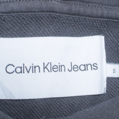 Mens UK Size S Calvin Klein Jeans Grey Pullover Hoodie