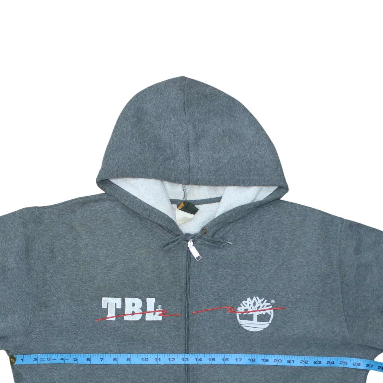 Mens UK Size XL Timberland Grey Full Zip Hoodie