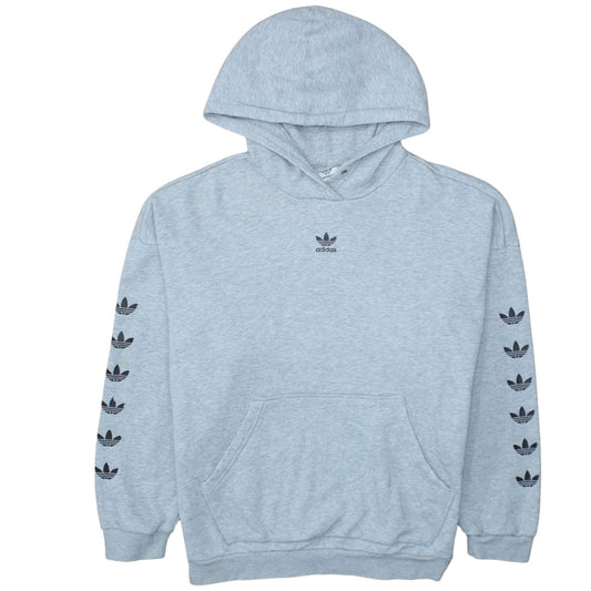 Womens UK Size 12 adidas Grey Pullover Hoodie