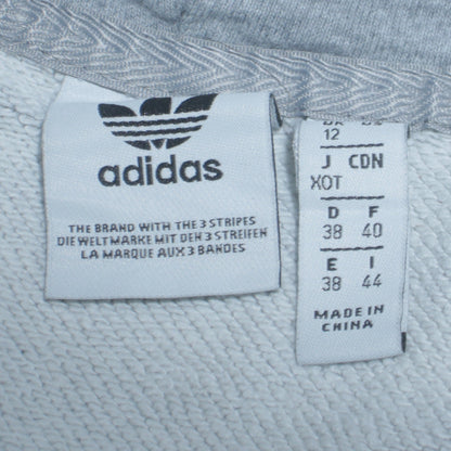 Womens UK Size 12 adidas Grey Pullover Hoodie
