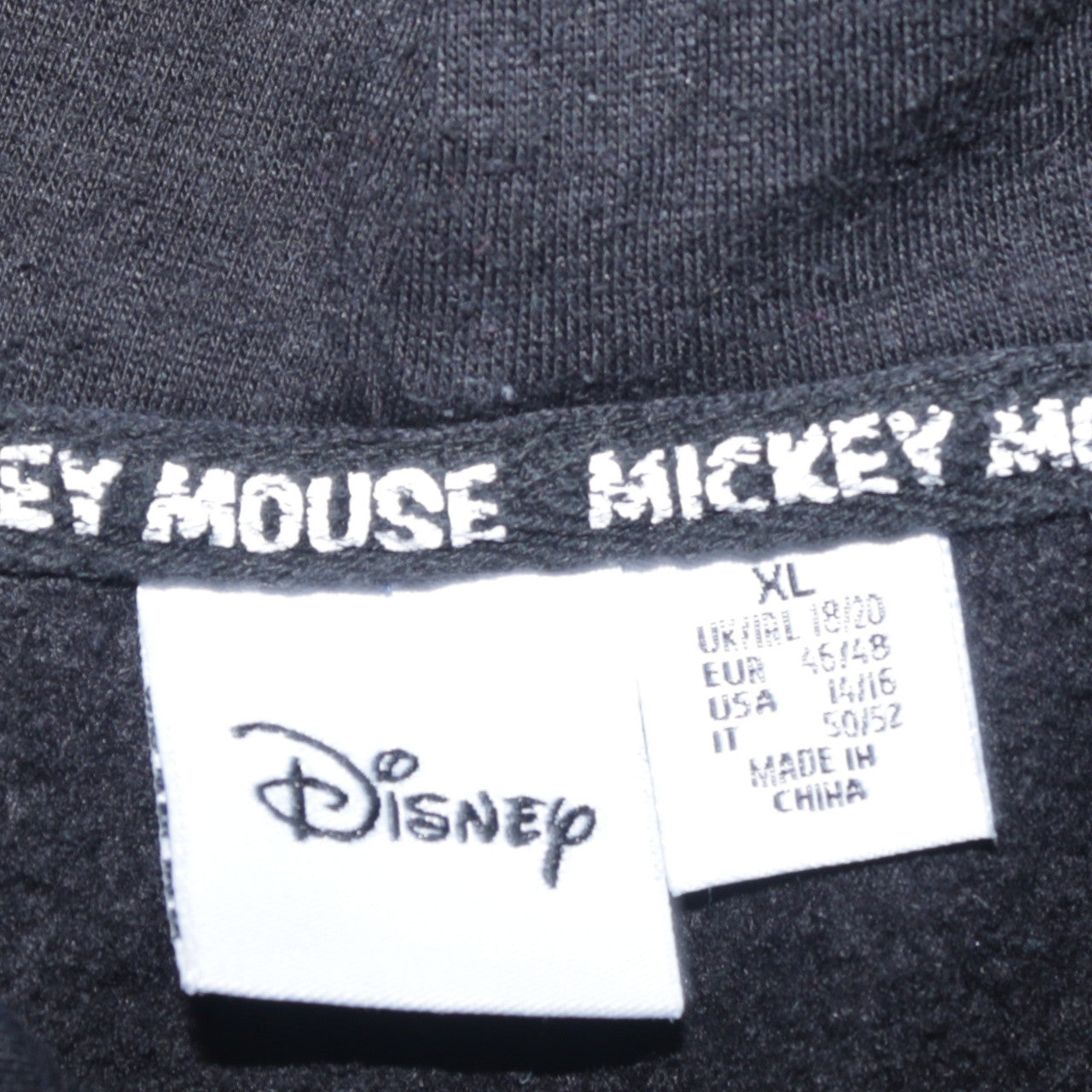 Womens UK Size XL Disney Black Pullover Hoodie