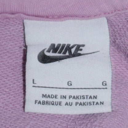 Womens UK Size L Nike Purple Pullover Hoodie