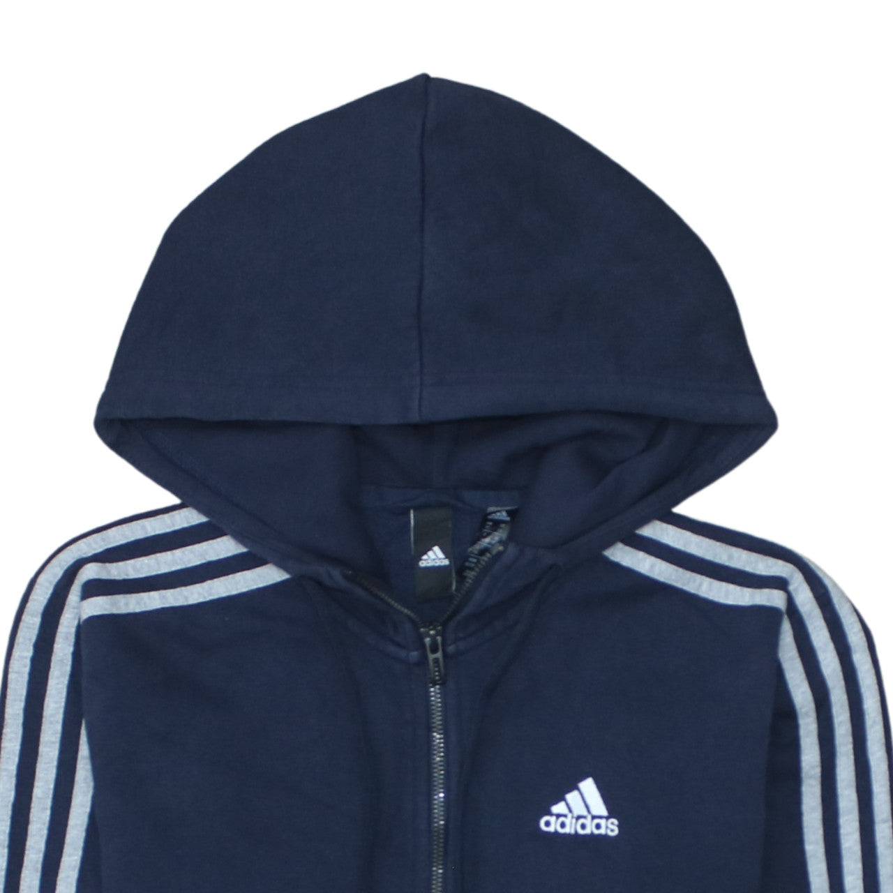 Mens UK Size XS adidas Blue Full Zip Hoodie