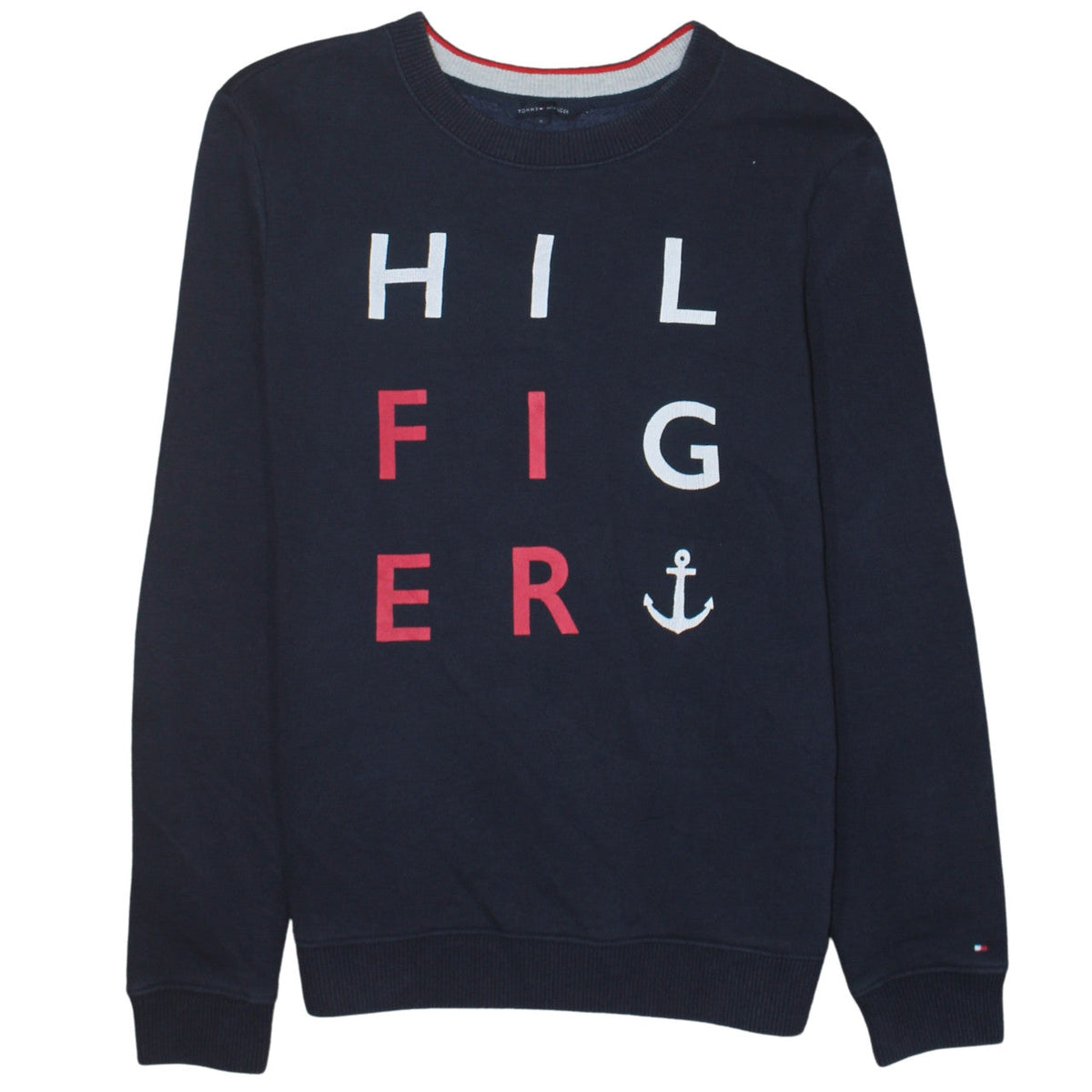 Mens UK Size S Tommy Hilfiger Blue Pullover Sweatshirt