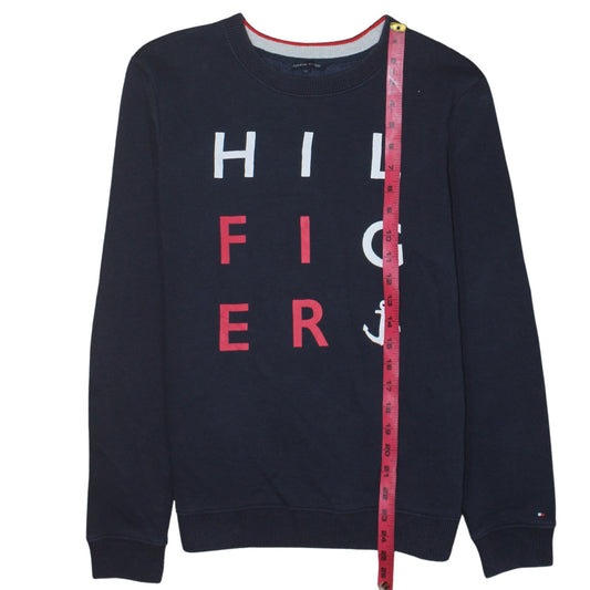 Mens UK Size S Tommy Hilfiger Blue Pullover Sweatshirt