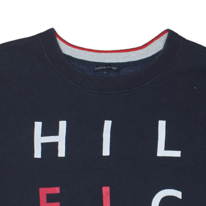 Mens UK Size S Tommy Hilfiger Blue Pullover Sweatshirt