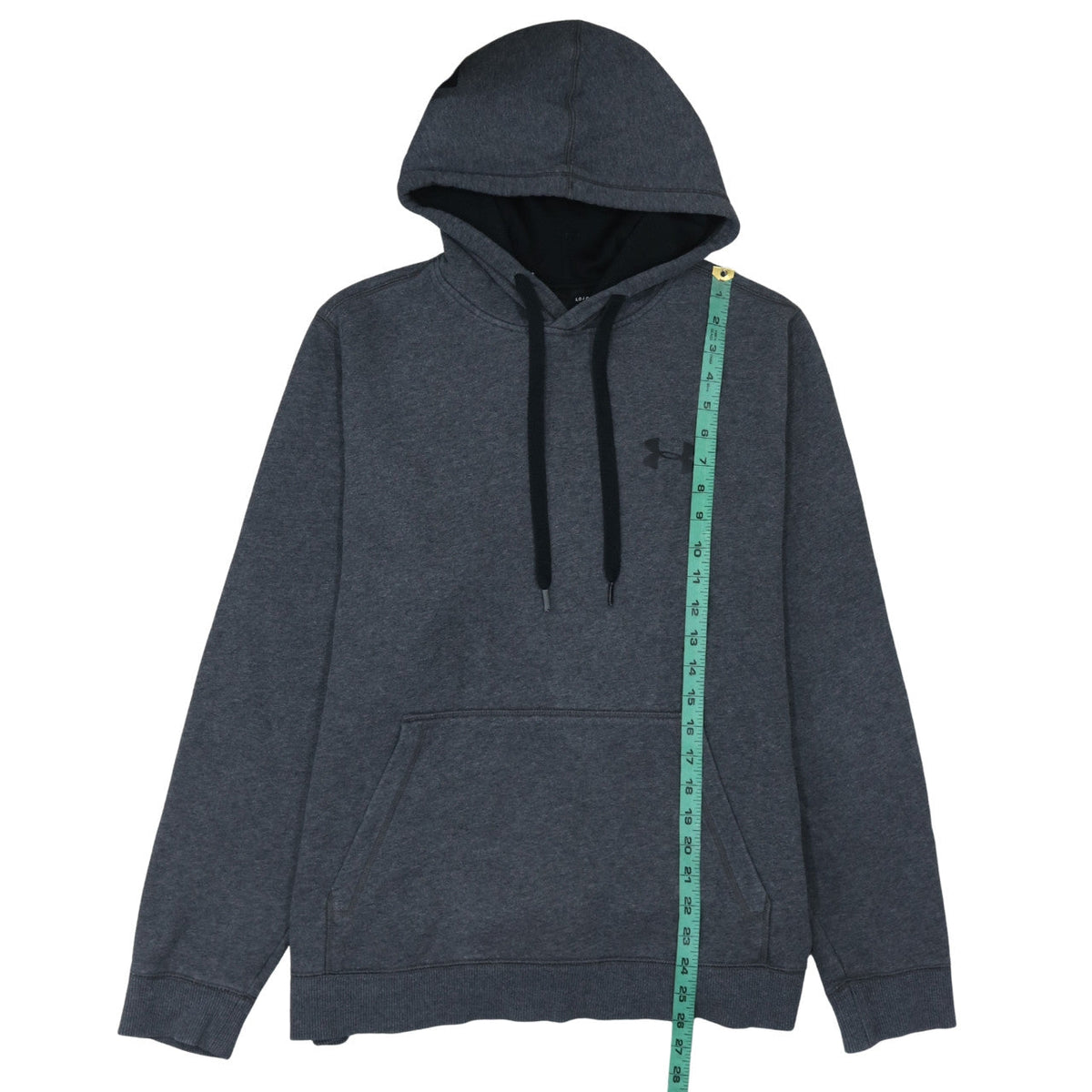 Mens UK Size L Under armour Grey Pullover Hoodie