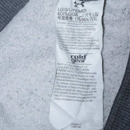 Mens UK Size L Under armour Grey Pullover Hoodie