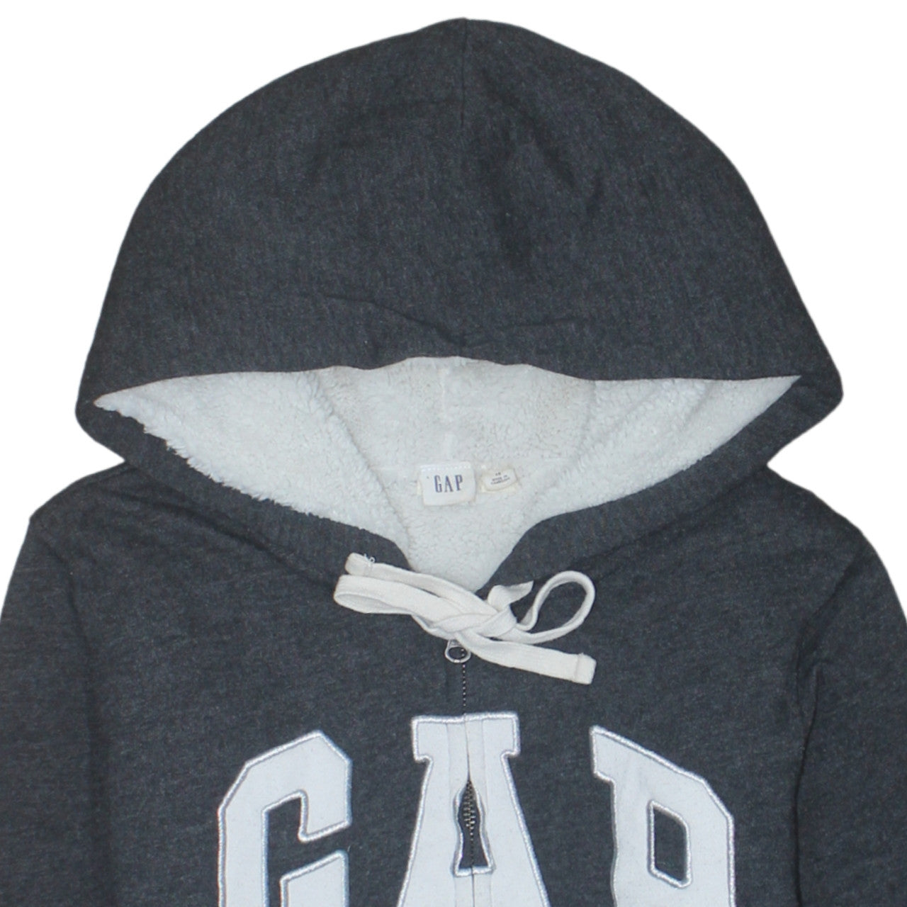 Mens UK Size XS Gap Grey Full Zip Hoodie