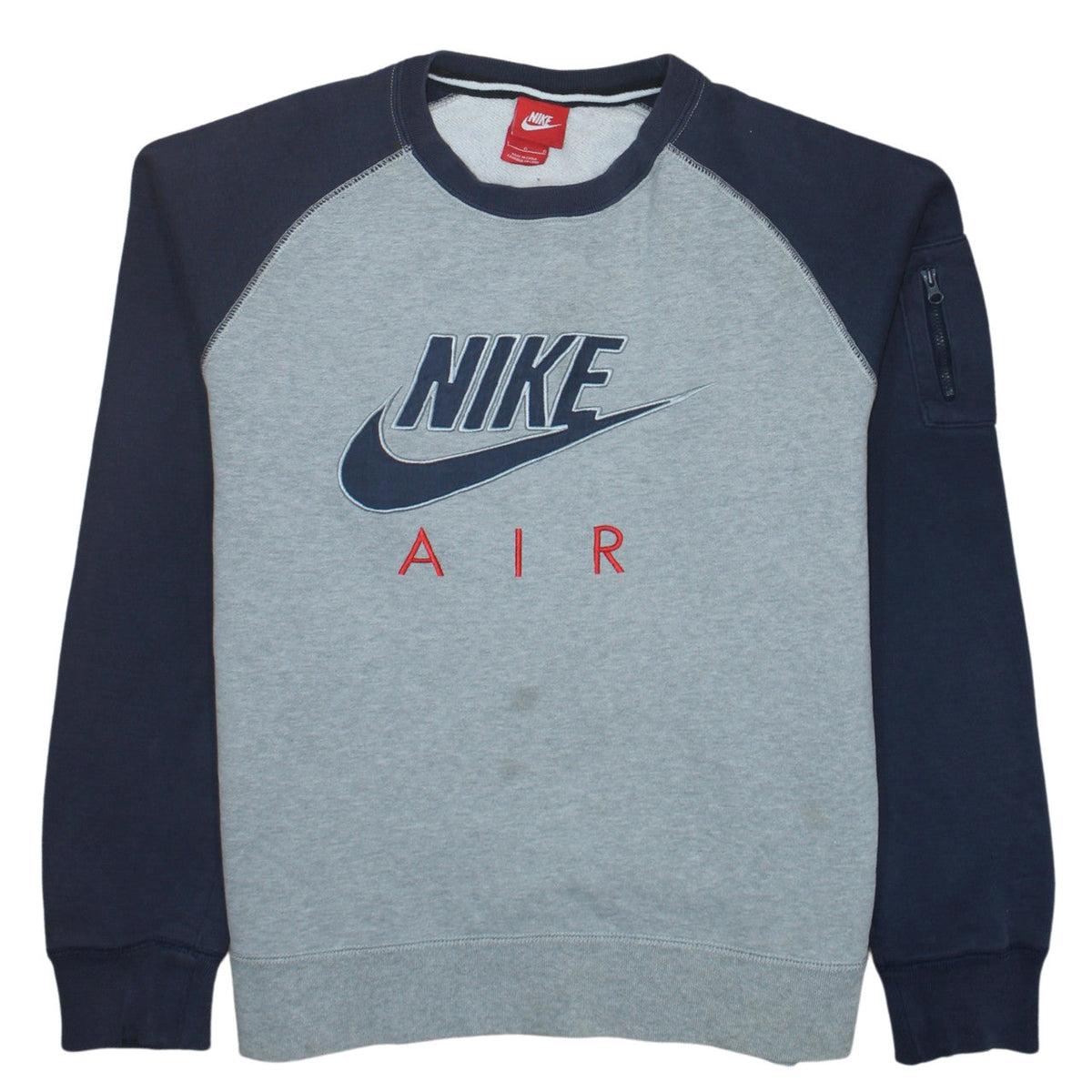 Mens UK Size L Nike Grey Pullover Sweatshirt