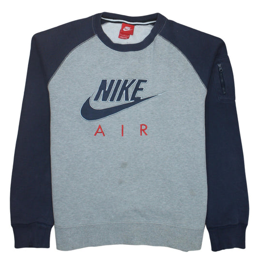 Mens UK Size L Nike Grey Pullover Sweatshirt