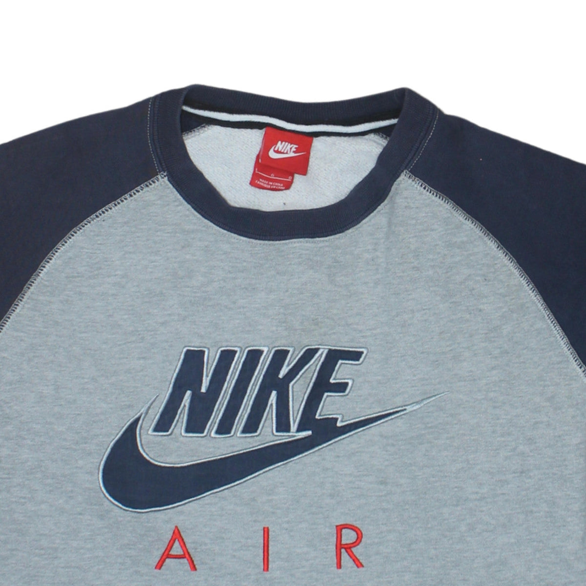 Mens UK Size L Nike Grey Pullover Sweatshirt