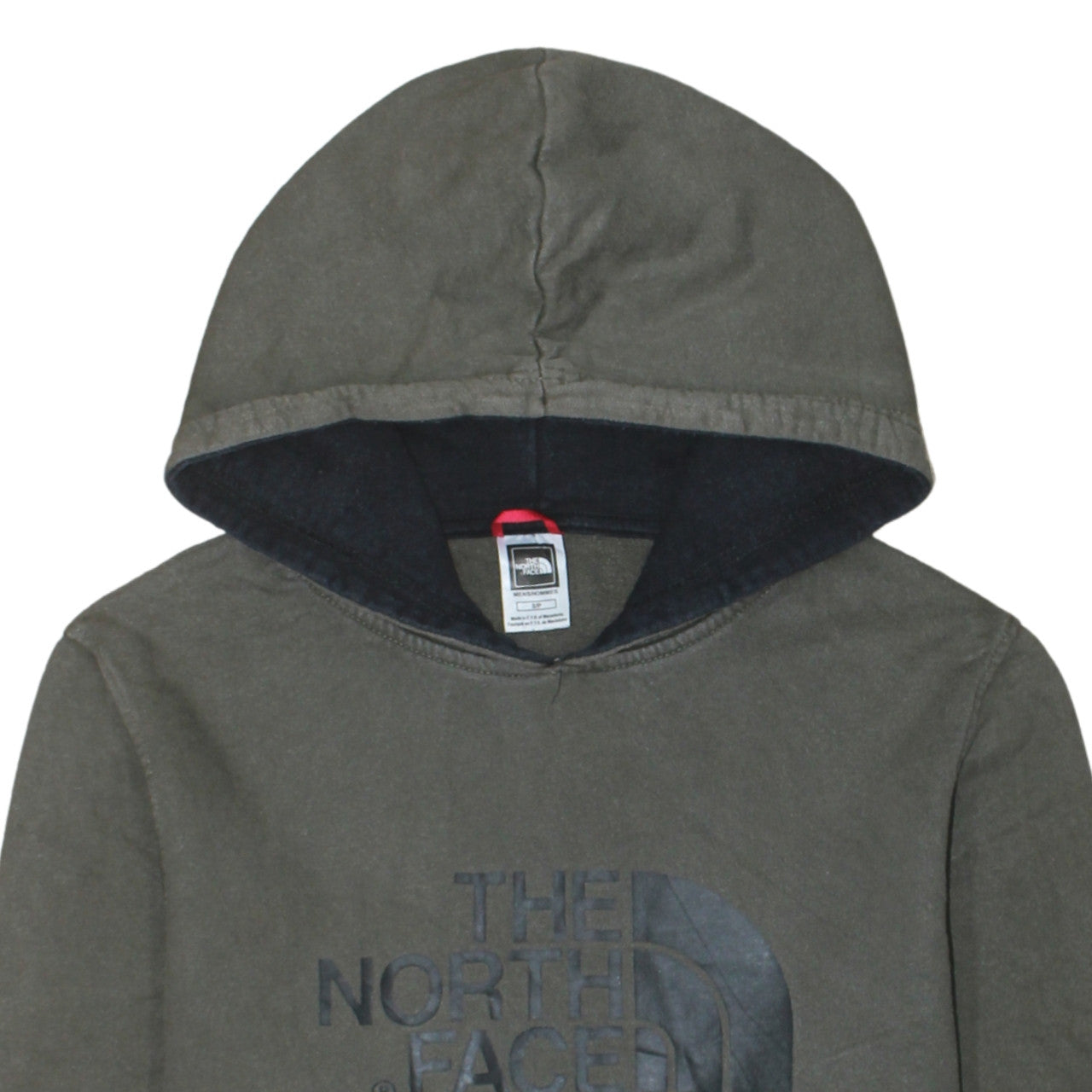 Mens UK Size S The North Face Green Pullover Hoodie