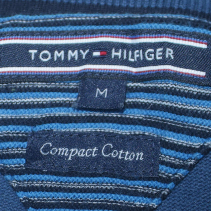 Mens UK Size M Tommy Hilfiger Blue 1/2 Zip Jumper