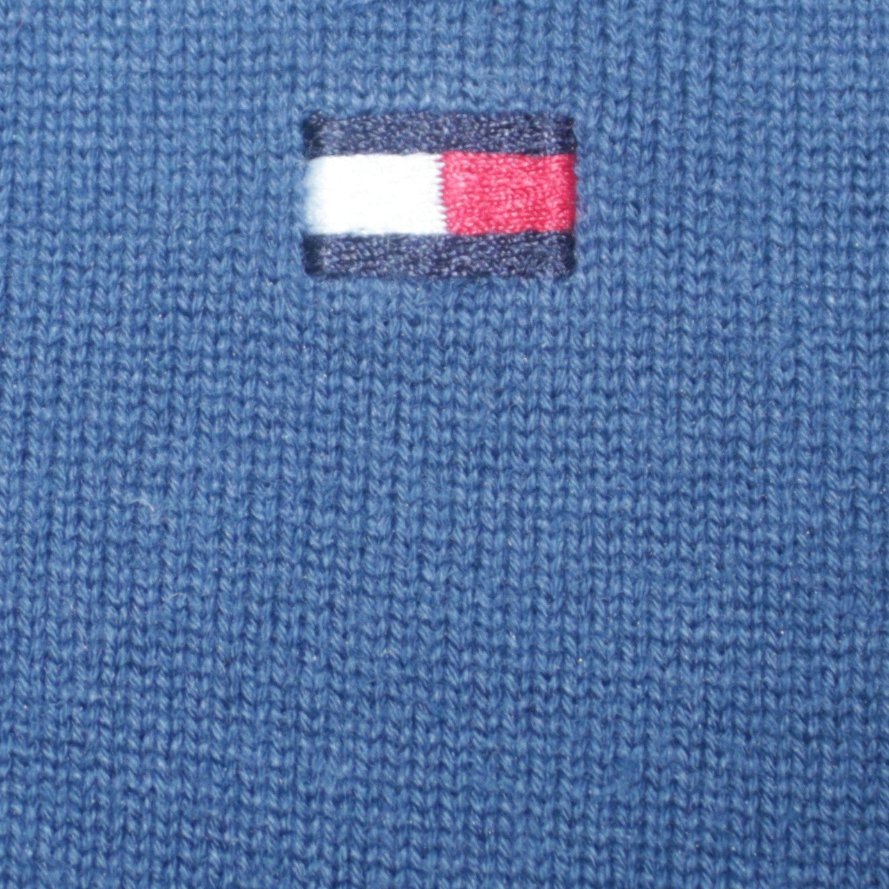 Mens UK Size M Tommy Hilfiger Blue 1/2 Zip Jumper