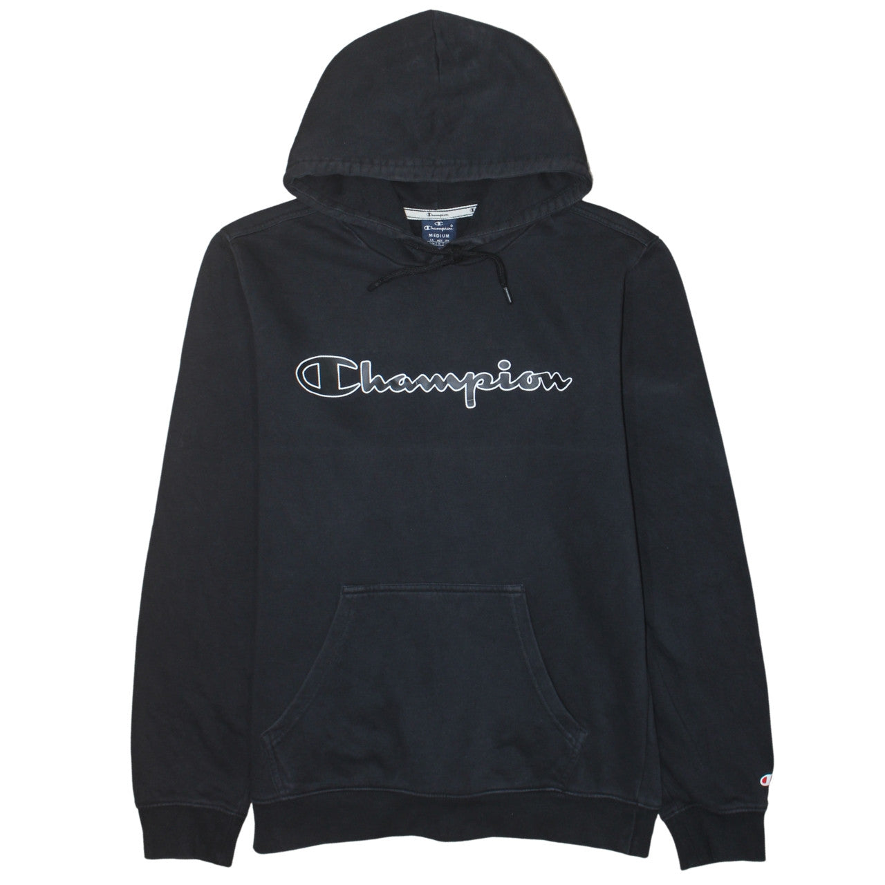 Mens UK Size M Champion Black Pullover Hoodie