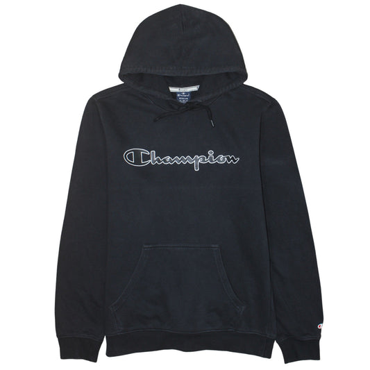 Mens UK Size M Champion Black Pullover Hoodie