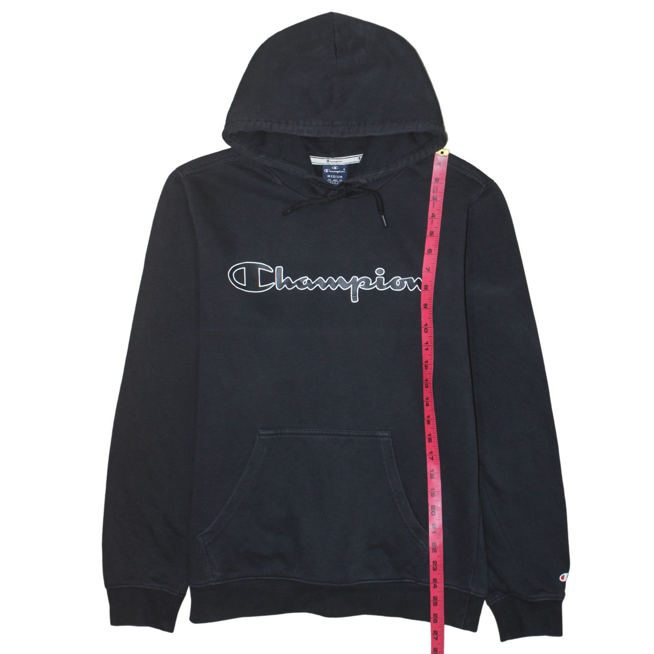 Mens UK Size M Champion Black Pullover Hoodie