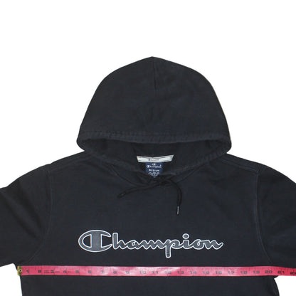 Mens UK Size M Champion Black Pullover Hoodie