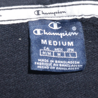 Mens UK Size M Champion Black Pullover Hoodie